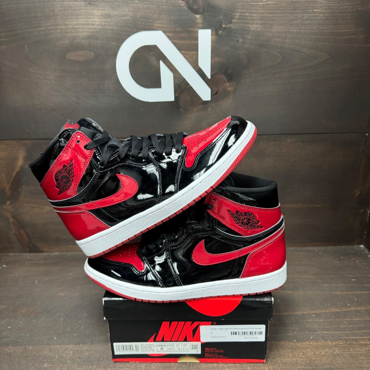 Jordan 1 Retro High OG Patent Bred - Image 1