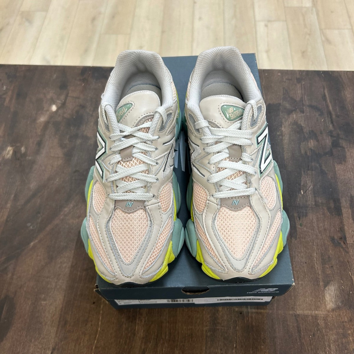 New Balance 9060 Moonbeam Vintage Rose Lime - Image 2