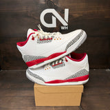 Jordan 3 Retro Cardinal Red Size 8.5 (Pre-Owned) - Image 1