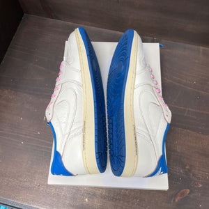 Jordan 1 Retro Low OG SP Fragment x Travis Scott Sail Military Blue Size 11.5 (Pre-Owned) - box