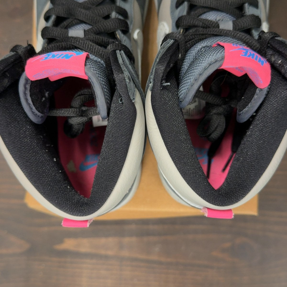 Nike SB Dunk High Pro Medium Grey Pink Size 10 (Pre-Owned) - Image 6