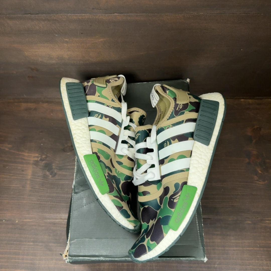 adidas NMD R1 Bape Olive Camo Size 9.5 (Pre-Owned)