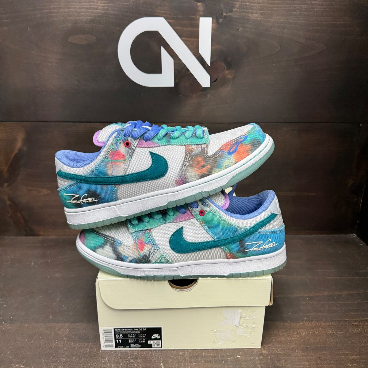 Nike SB Dunk Low Futura Laboratories Bleached Aqua - Image 1