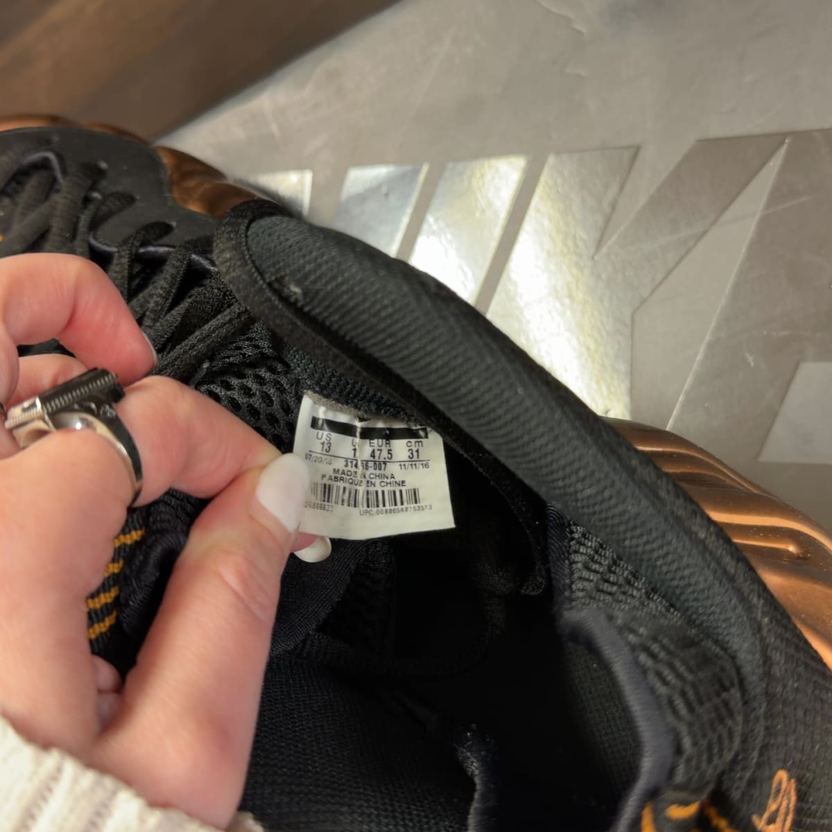 Nike Air Foamposite One Copper (2017) Size 13 (Pre-Owned) - aux