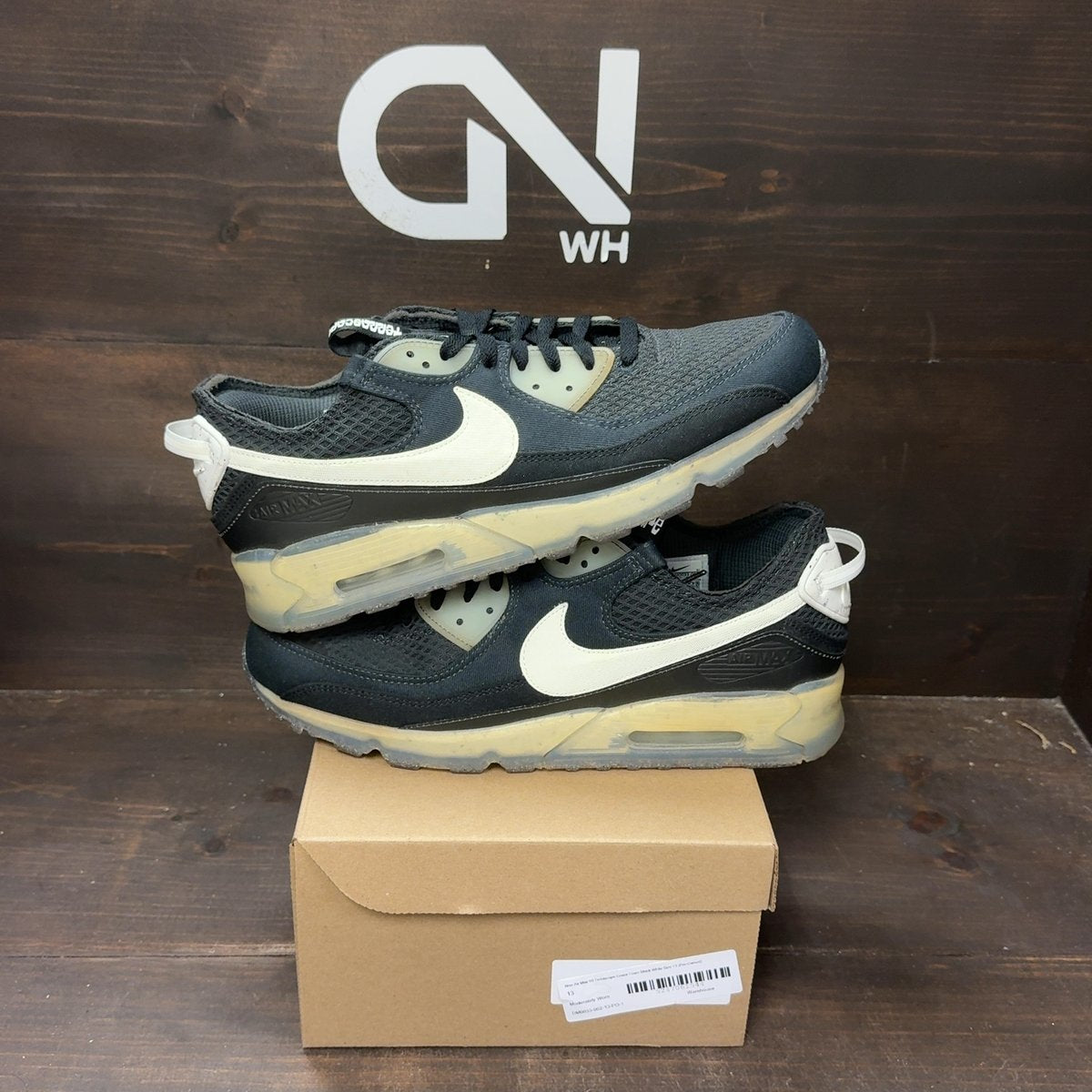 Nike Air Max 90 Terrascape Crater Foam Black White Size 13 (Pre-Owned) - front