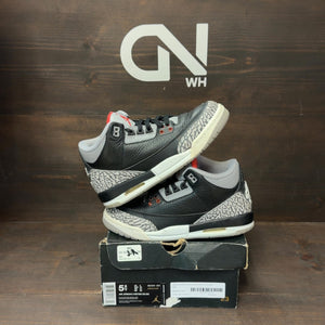 Jordan 3 Retro Black Cement (2018) (GS) Size 5.5Y (Pre-Owned) - front