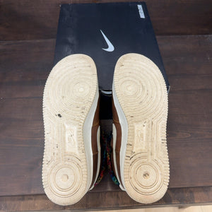 BKLYN BRED Nike Air Force 1 Mid Brown Nike ID Size 10.5 (Pre-Owned) - Image 6