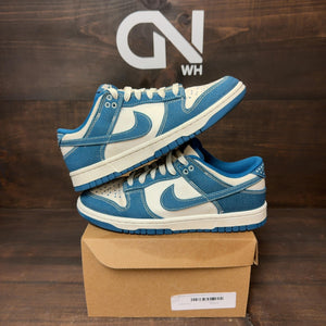 Nike Dunk Low Industrial Blue Sashiko Size 7 (Pre-Owned) - Image 1