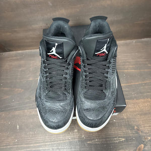 Jordan 4 Retro Laser Black Gum Size 10.5 (Pre-Owned) - back