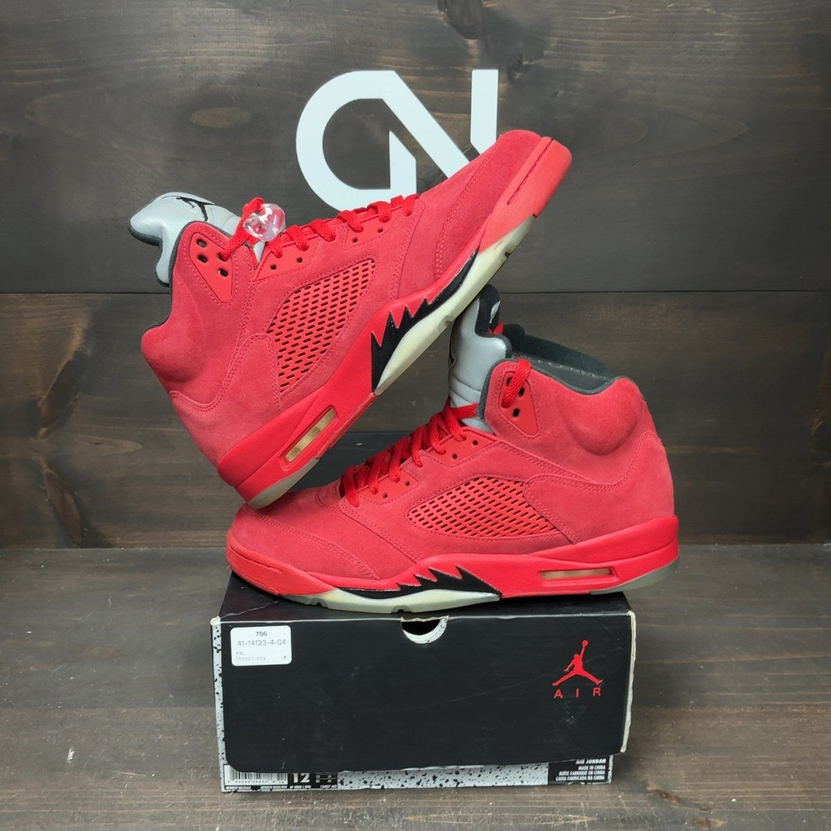 Jordan 5 Retro Red Suede - Image 1