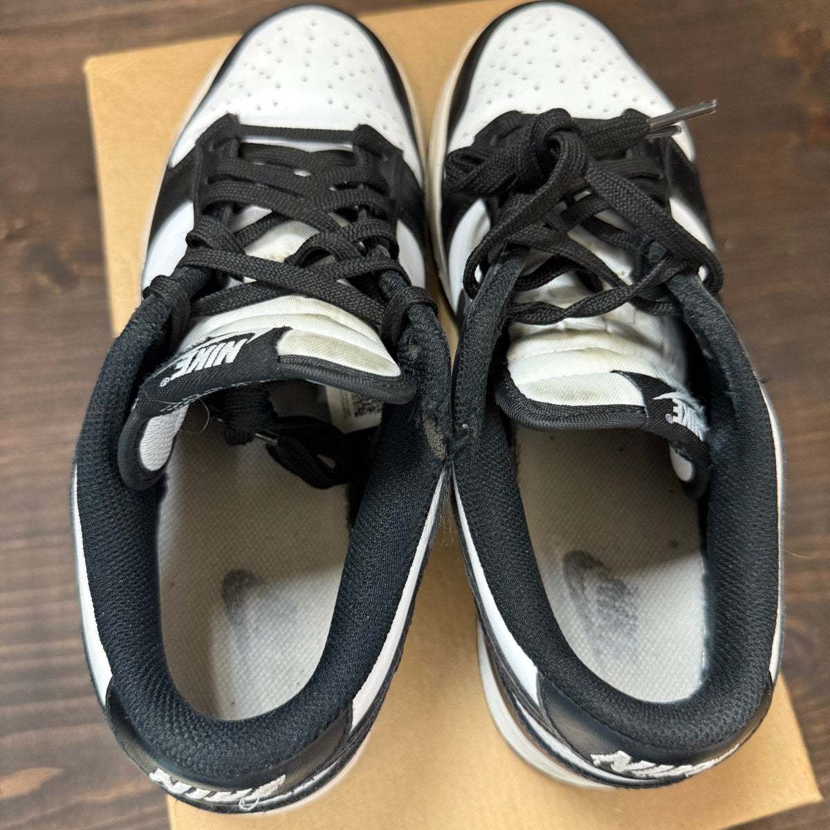 Nike Dunk Low Retro White Black Panda (Women's) Size 9.5W (Pre-Owned) - Image 5