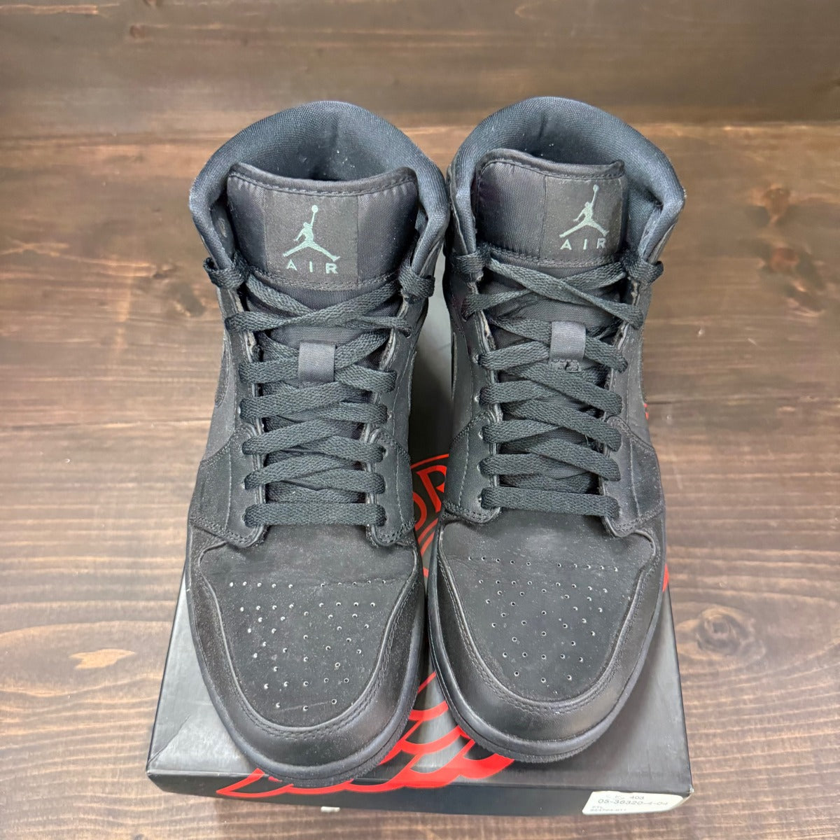Jordan 1 Mid Triple Black (2014) - Image 3