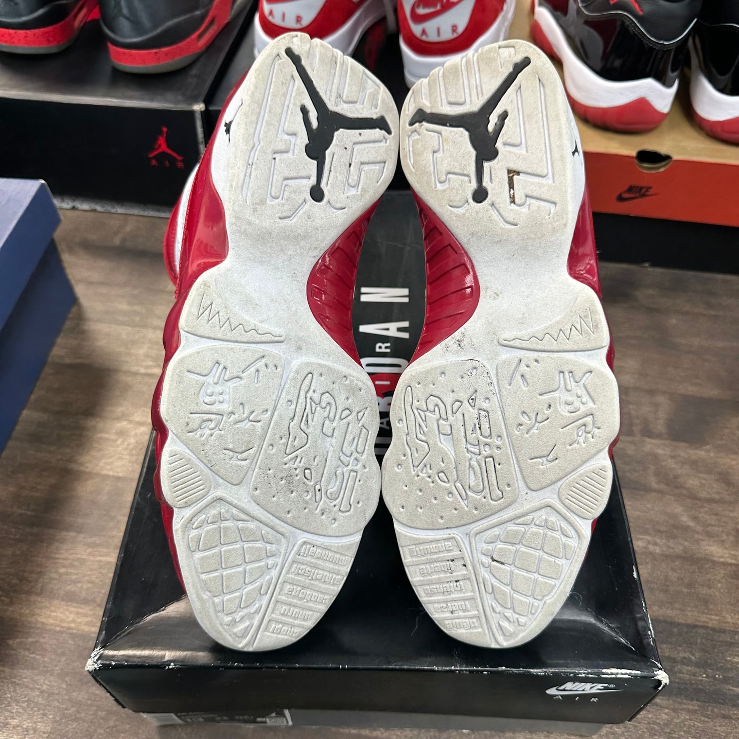 White Gym Red Jordan 9 (USED)