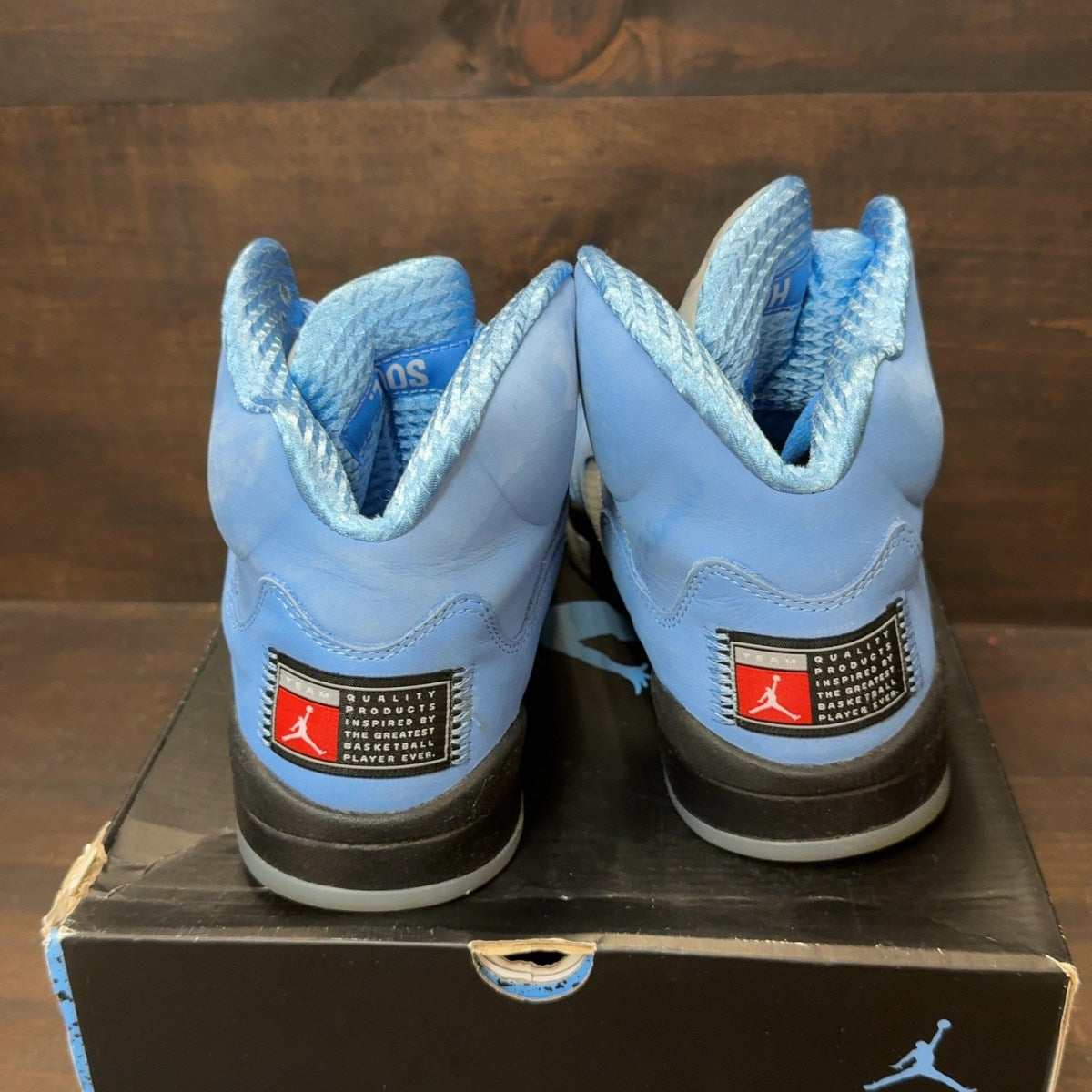 Jordan 5 Retro UNC University Blue Size 8.5 (Pre-Owned)