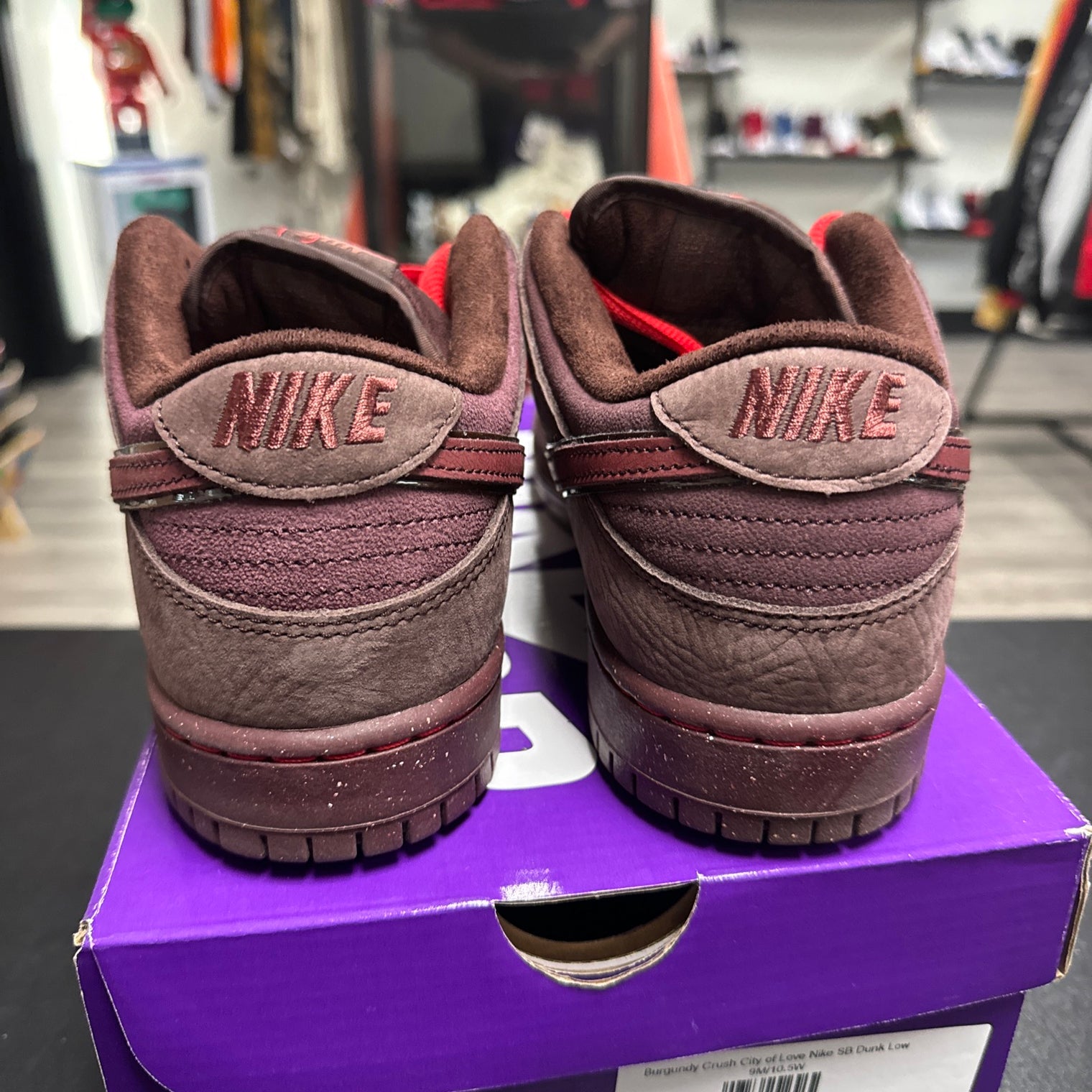 Burgundy Crush City of Love Nike SB Dunk Low