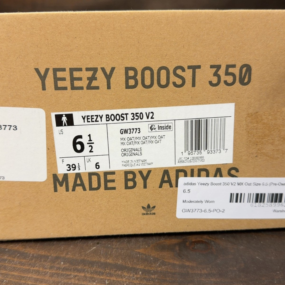 adidas Yeezy Boost 350 V2 MX Oat Size 6.5 (Pre-Owned) - aux