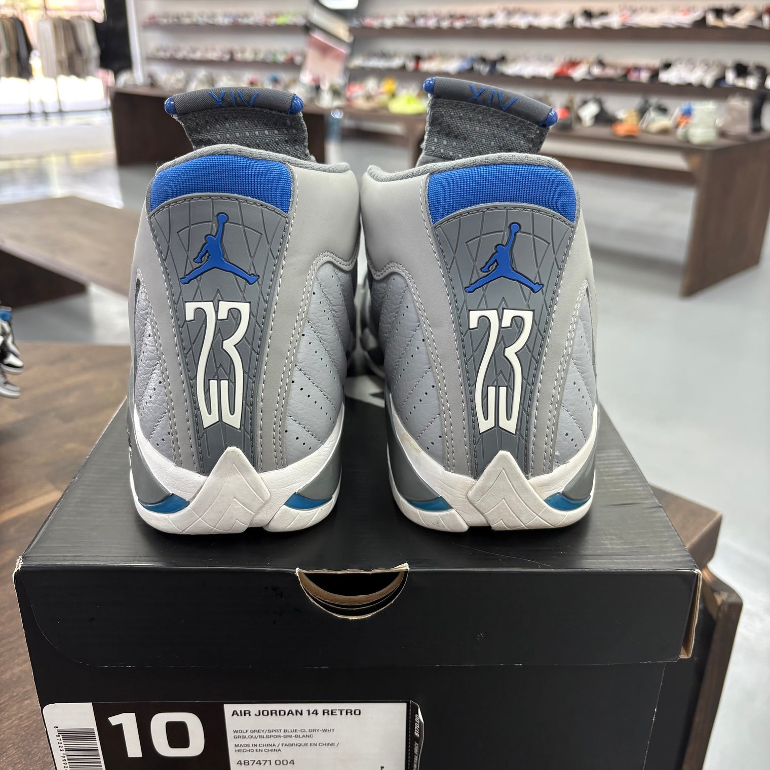 Wolf Grey Jordan 14 Retro (USED)