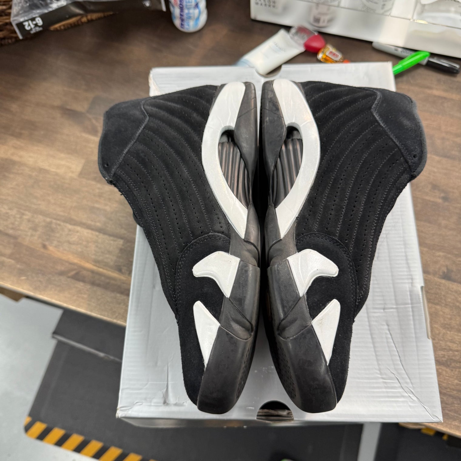 Black White Jordan 14 Retro (USED)
