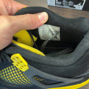 Jordan 4 Retro Thunder (2023) Size 9 (Pre-Owned) - aux