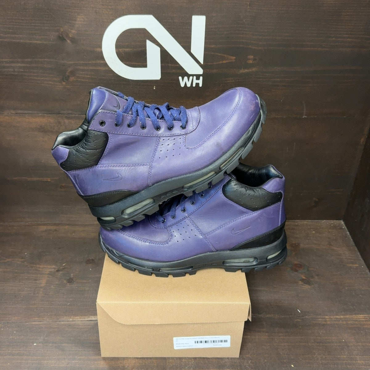 Nike Air Max Goadome 865031 Ink-Black Size 11 (Pre-Owned) - Image 1