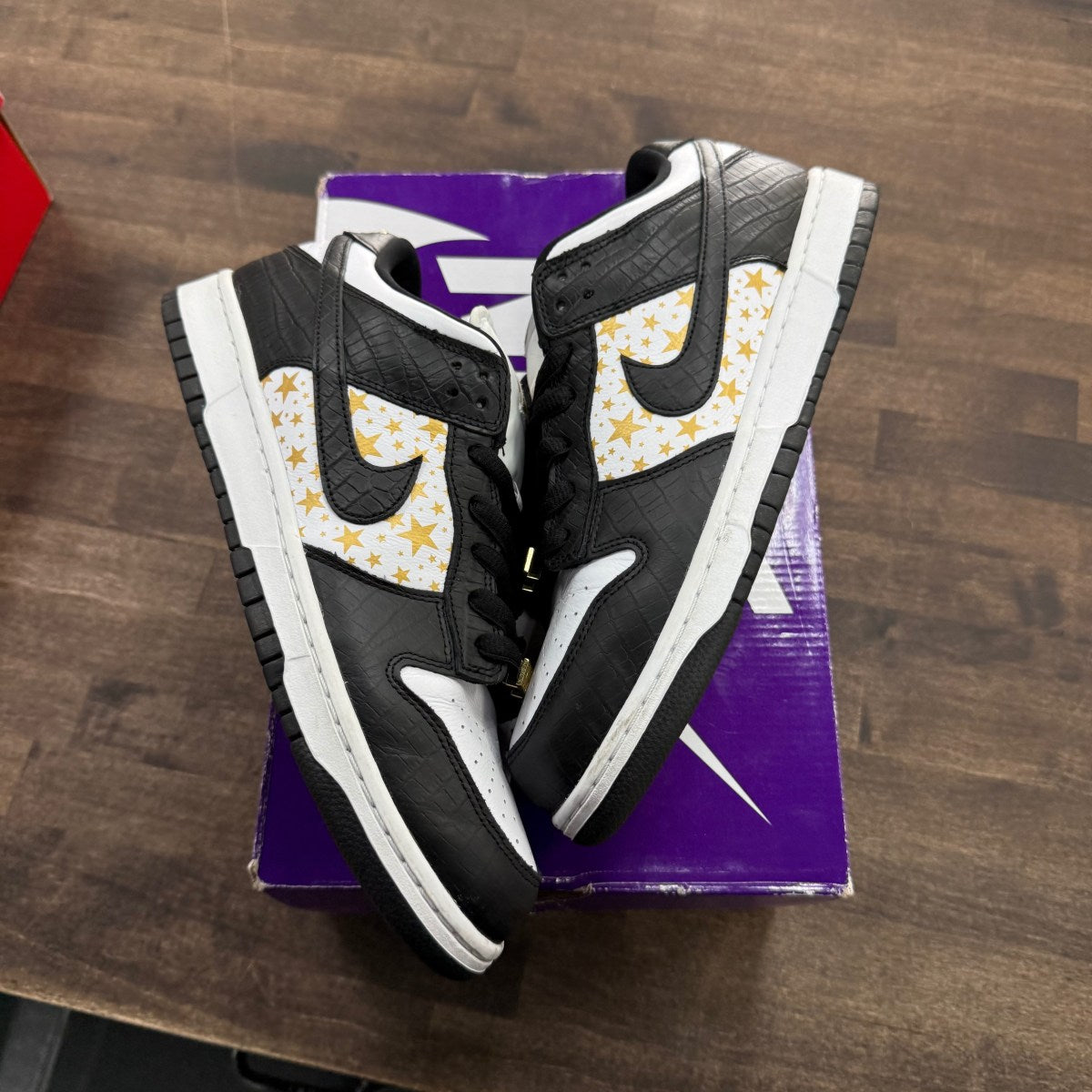 Nike SB Dunk Low Supreme Stars Black (2021) - Image 1