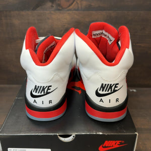 Jordan 5 Retro Fire Red Black Tongue (2025) - Image 4