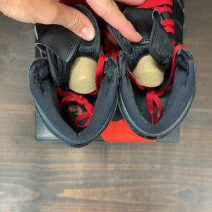 Jordan 1 Retro High Black Satin Gym Red Black (GS) - Image 6