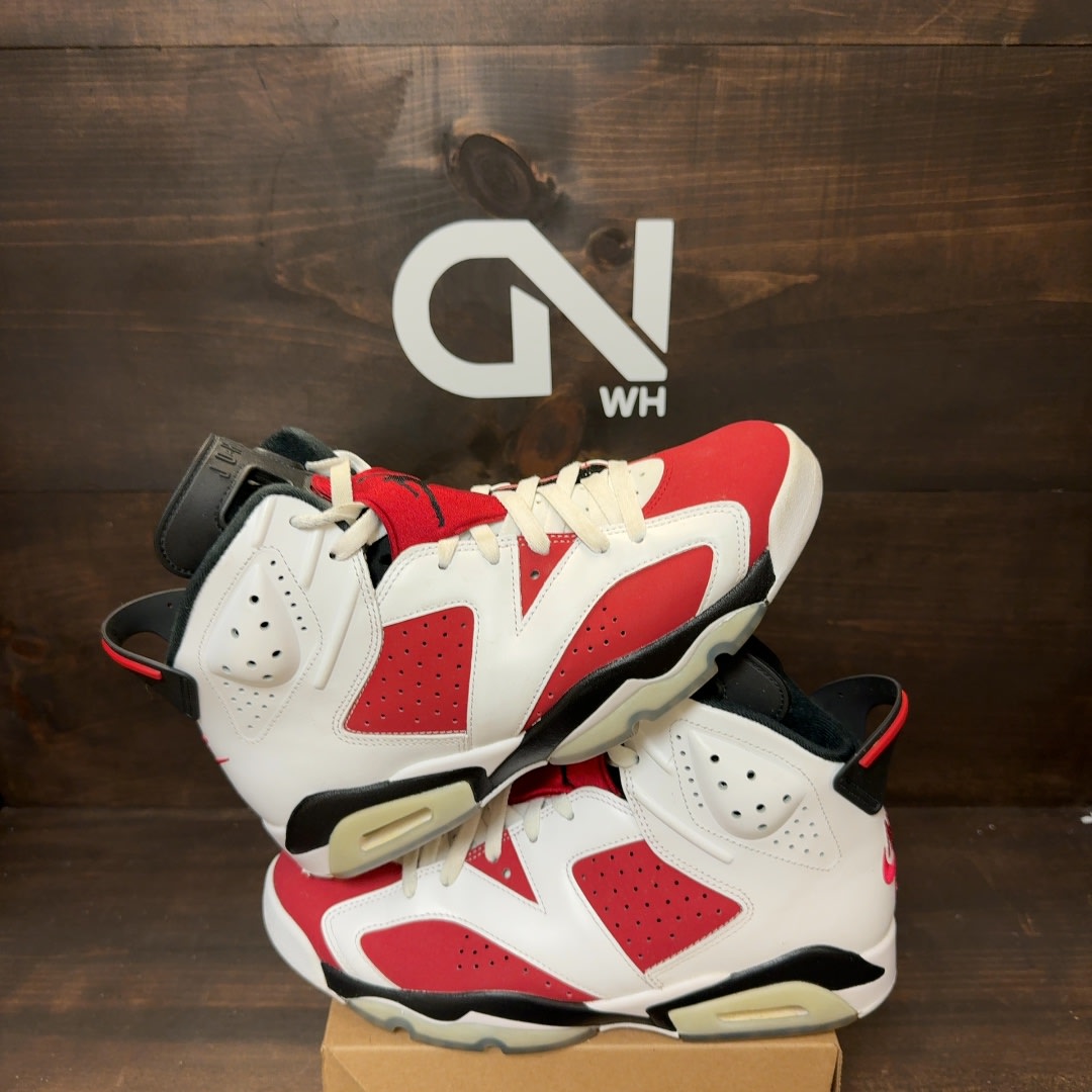Jordan 6 Retro Carmine (2021) Size 10 (Pre-Owned) - Image 1