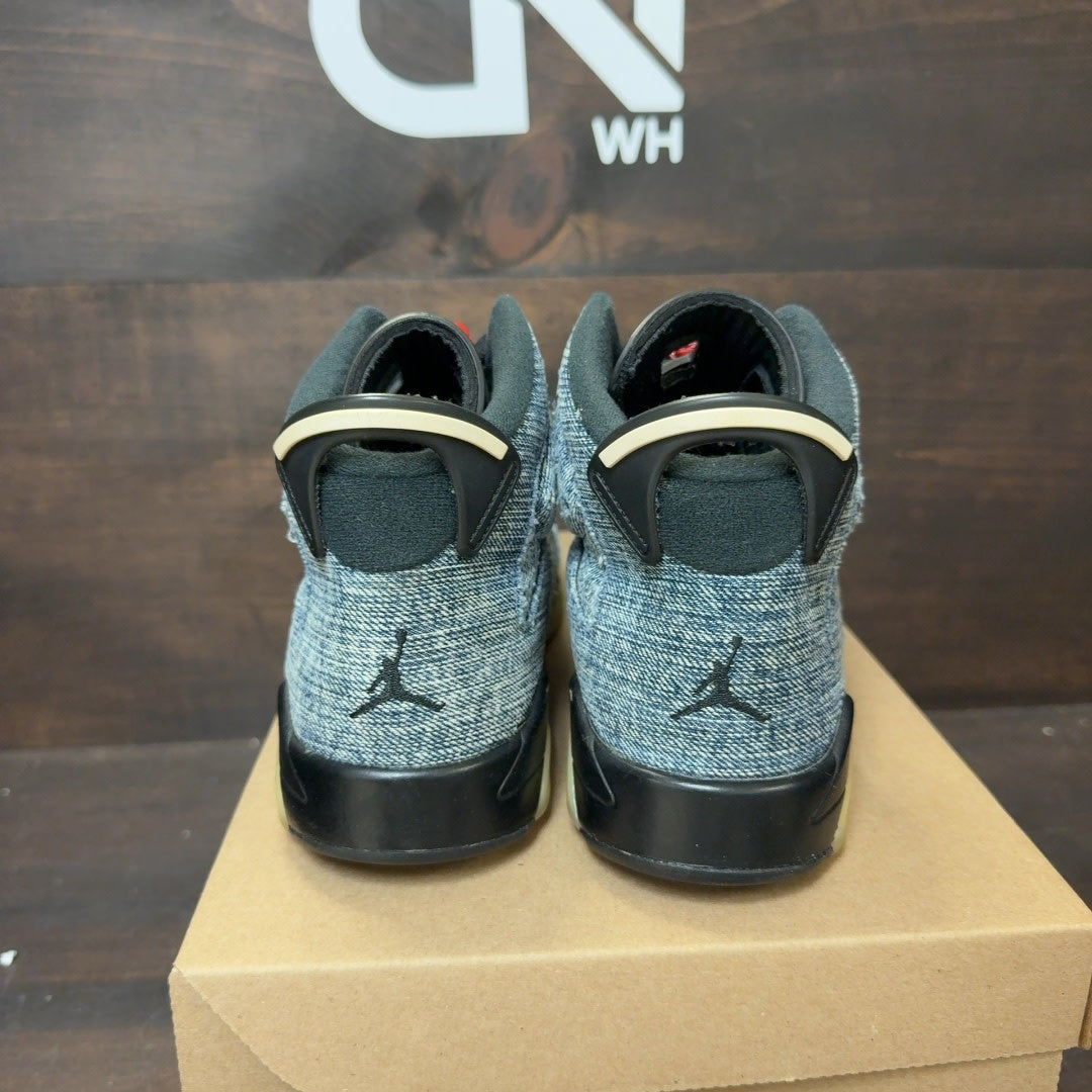 Jordan 6 Retro Washed Denim (GS) Size 7Y (Pre-Owned) - Image 4