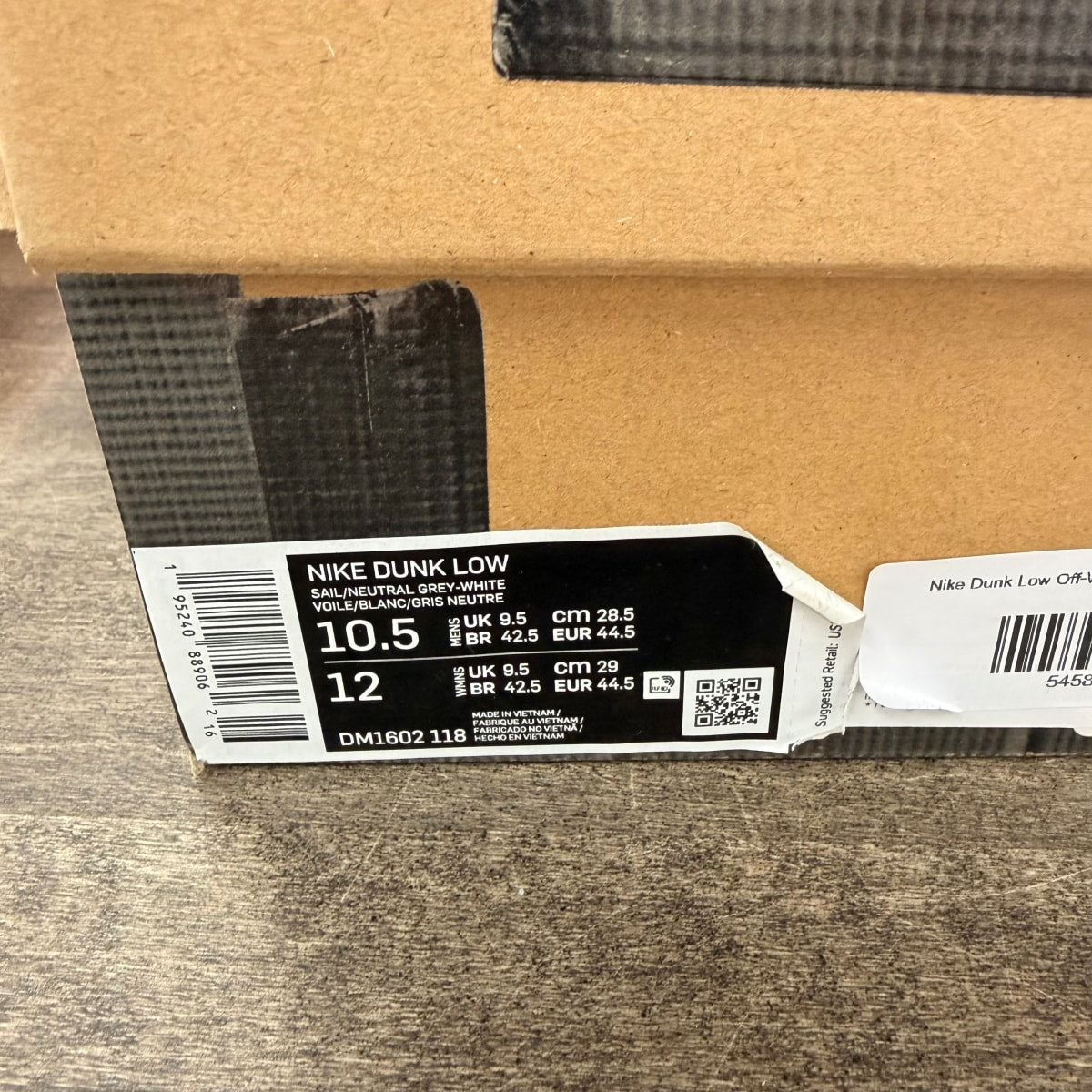 Nike Dunk Low Off-White Lot 3 - Image 6