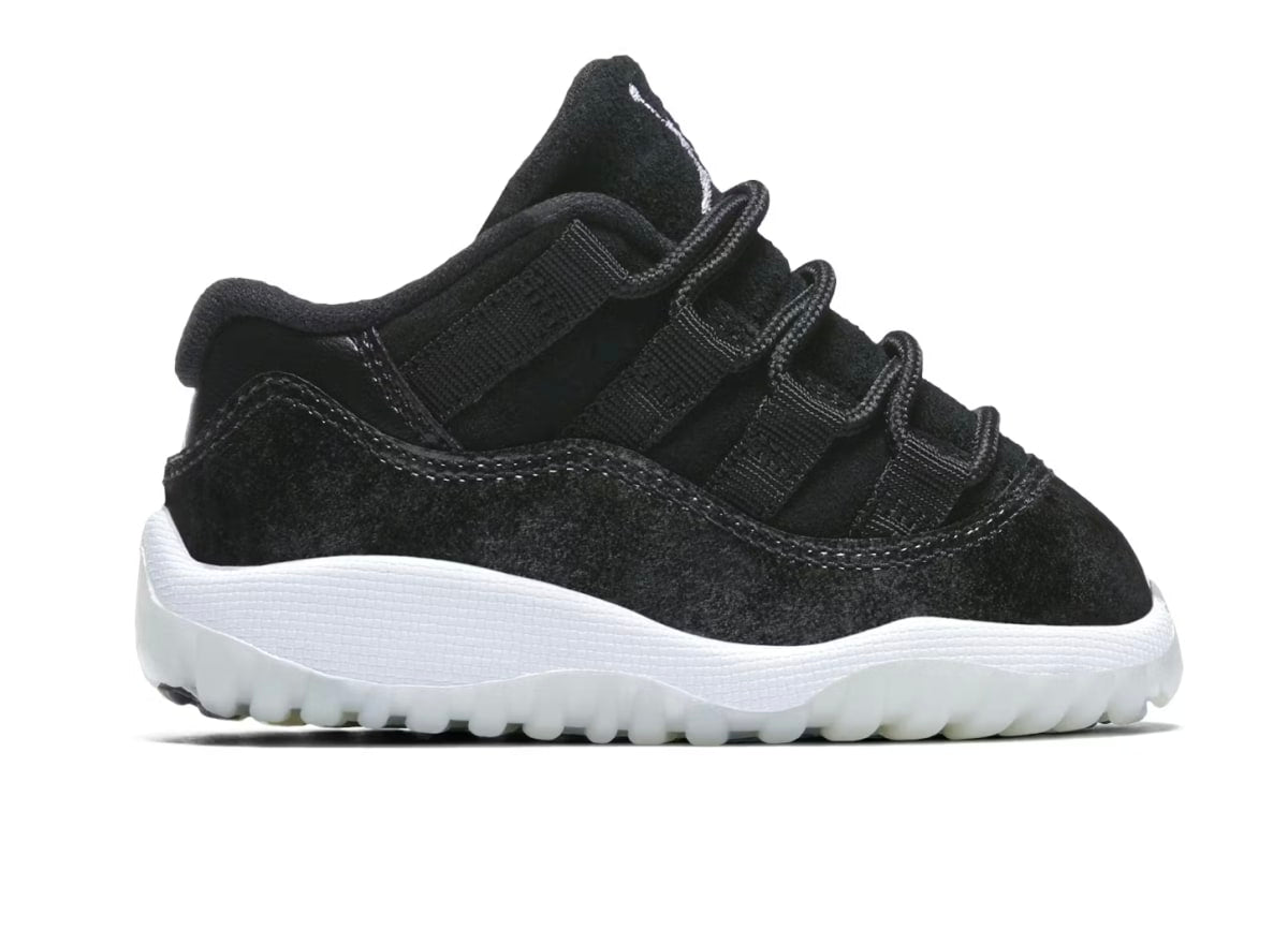 Jordan 11 Retro Low Black Metal Silver White (TD)