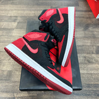 Bred Flyknit Jordan 1 High (USED)