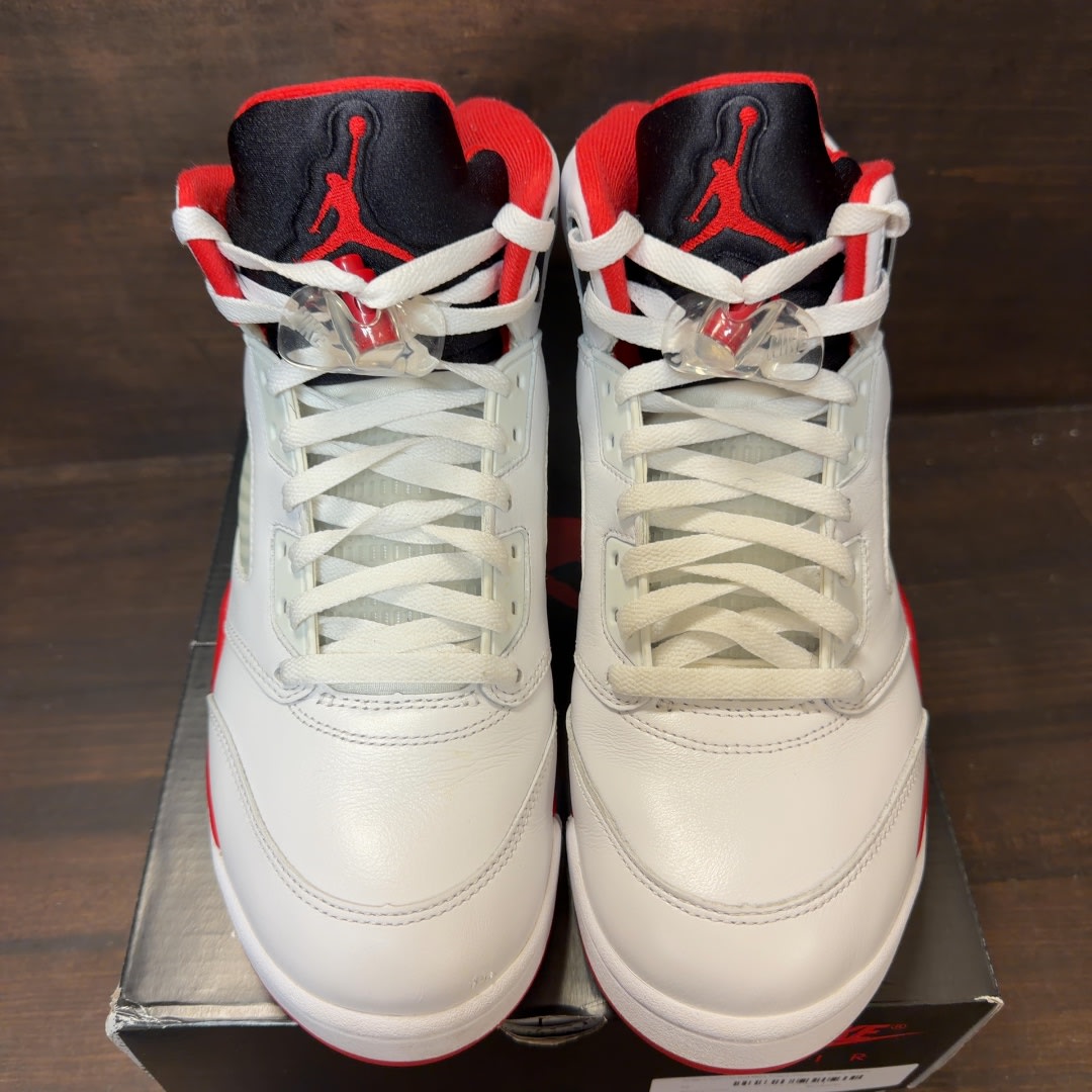 Jordan 5 Retro Fire Red Black Tongue (2025) - Image 3