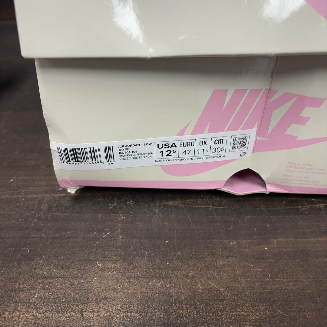 Jordan 1 Retro Low OG SP Travis Scott Sail Tropical Pink - Image 7