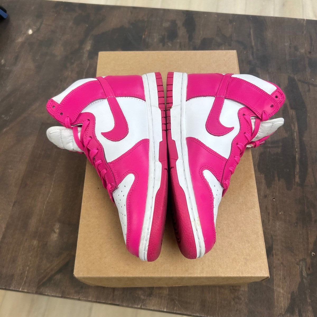 Nike Dunk High Pink Prime (Women's) Size 6W (Pre-Owned) - Image 3