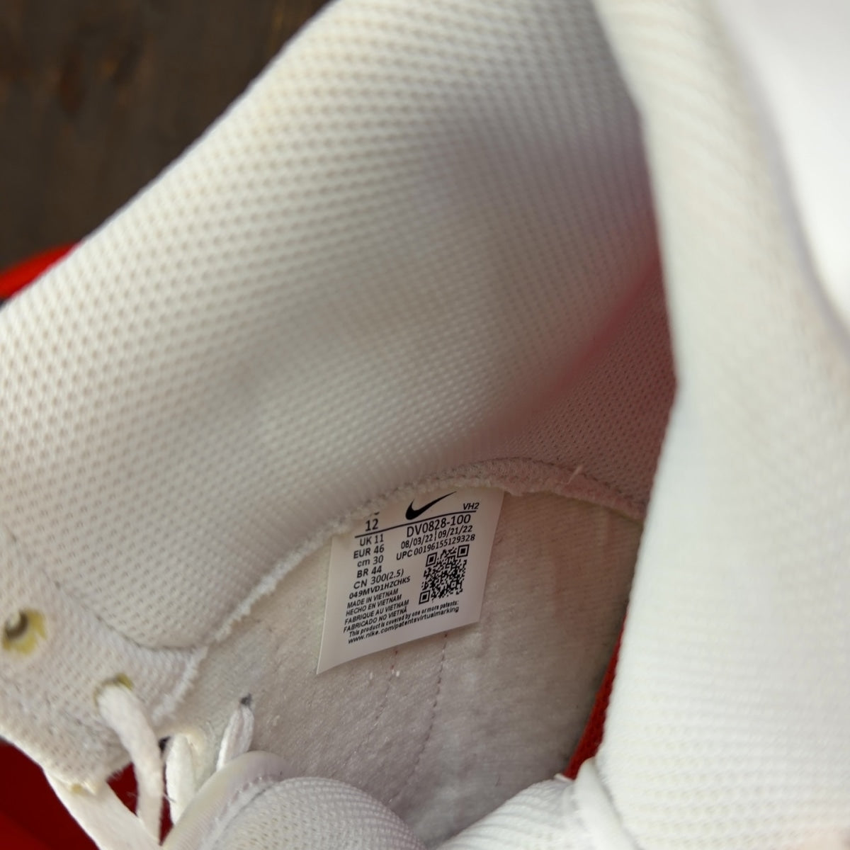 Nike Dunk High White Picante Red - Image 8