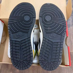 Jordan 1 Retro High White Black Volt University Gold (GS) Size 4.5Y (Pre-Owned) - Image 3