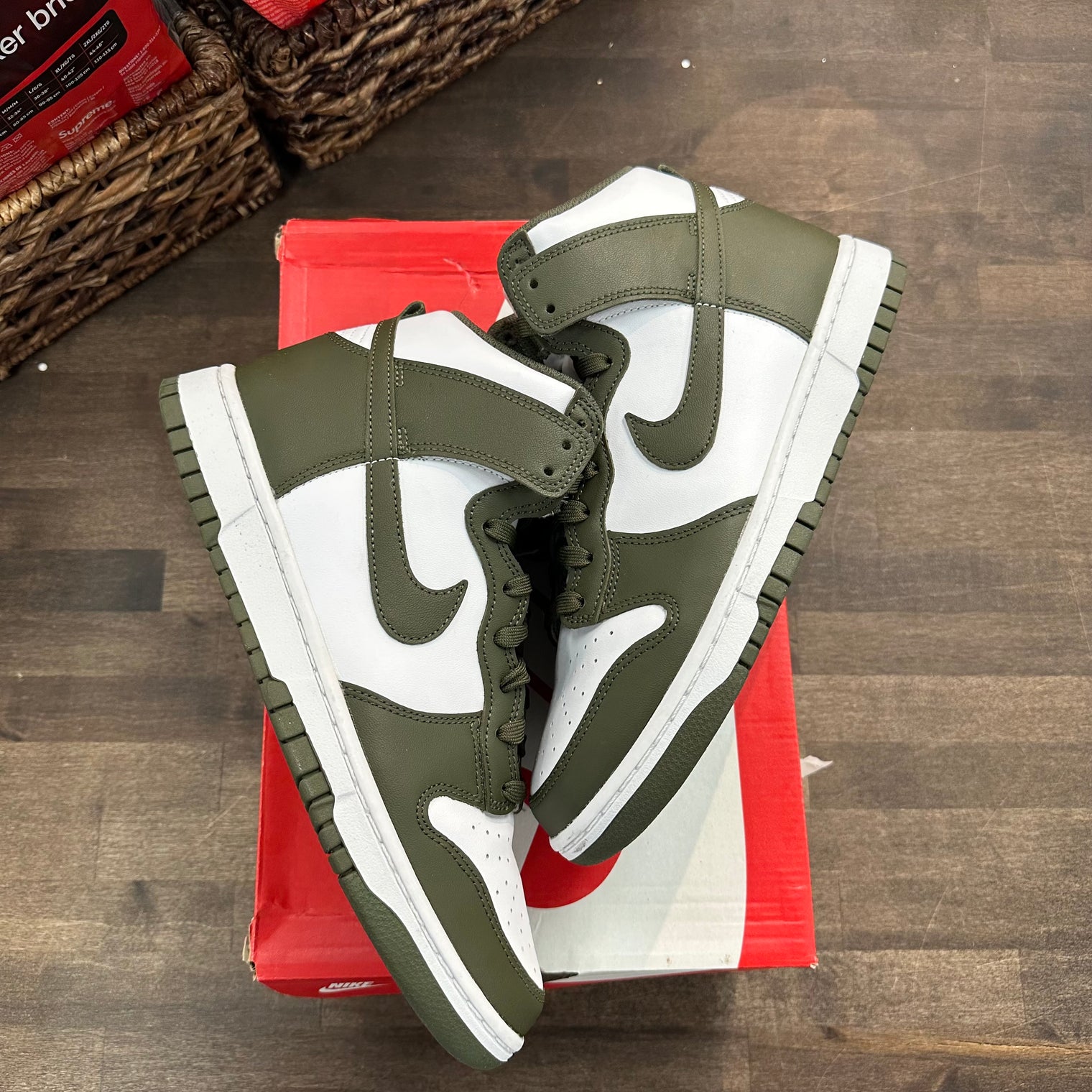 Khaki Dunk High (USED)