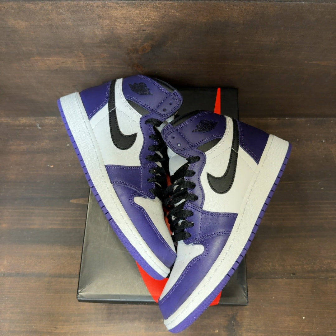 Jordan 1 Retro High Court Purple White (GS) - Image 2