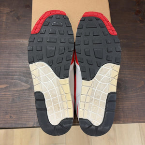 Nike Air Max 1 Anniversary Red (2017/2018 Restock Pair) Size 13 (Pre-Owned) - aux