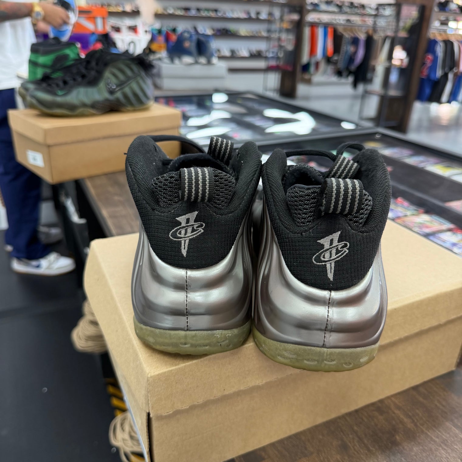 Pewter Nike Foamposite One (USED, No Insoles, No Box)