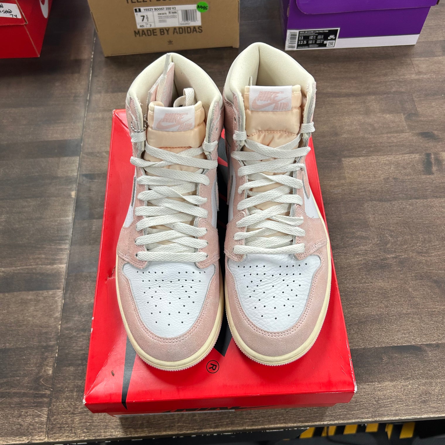 Washed Pink Jordan 1 Retro High OG (W) (USED)