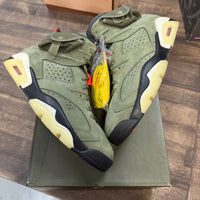 Olive Travis Scott Jordan 6 (Lightly Worn)