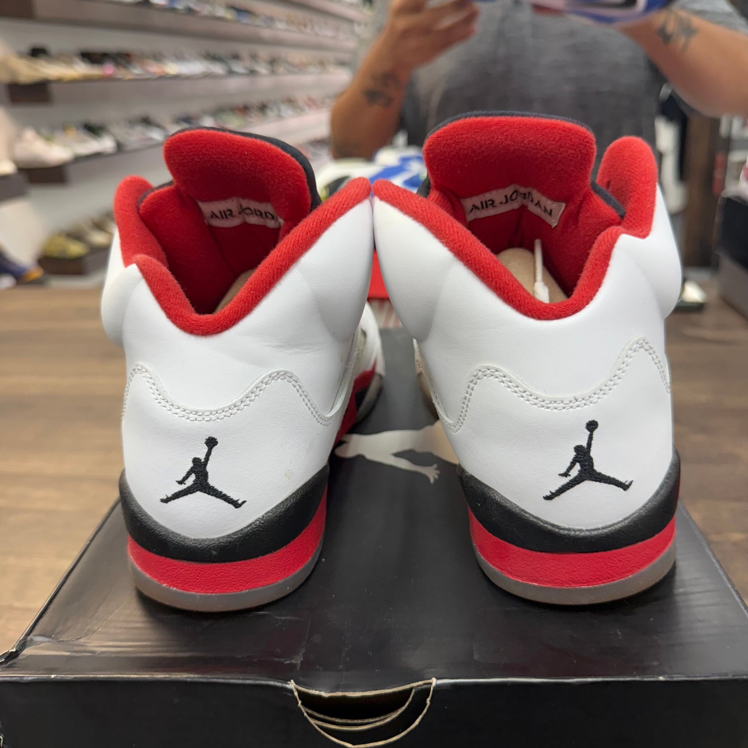 Fire Red Black Tongue Jordan 5 (2013) (GS) (USED)