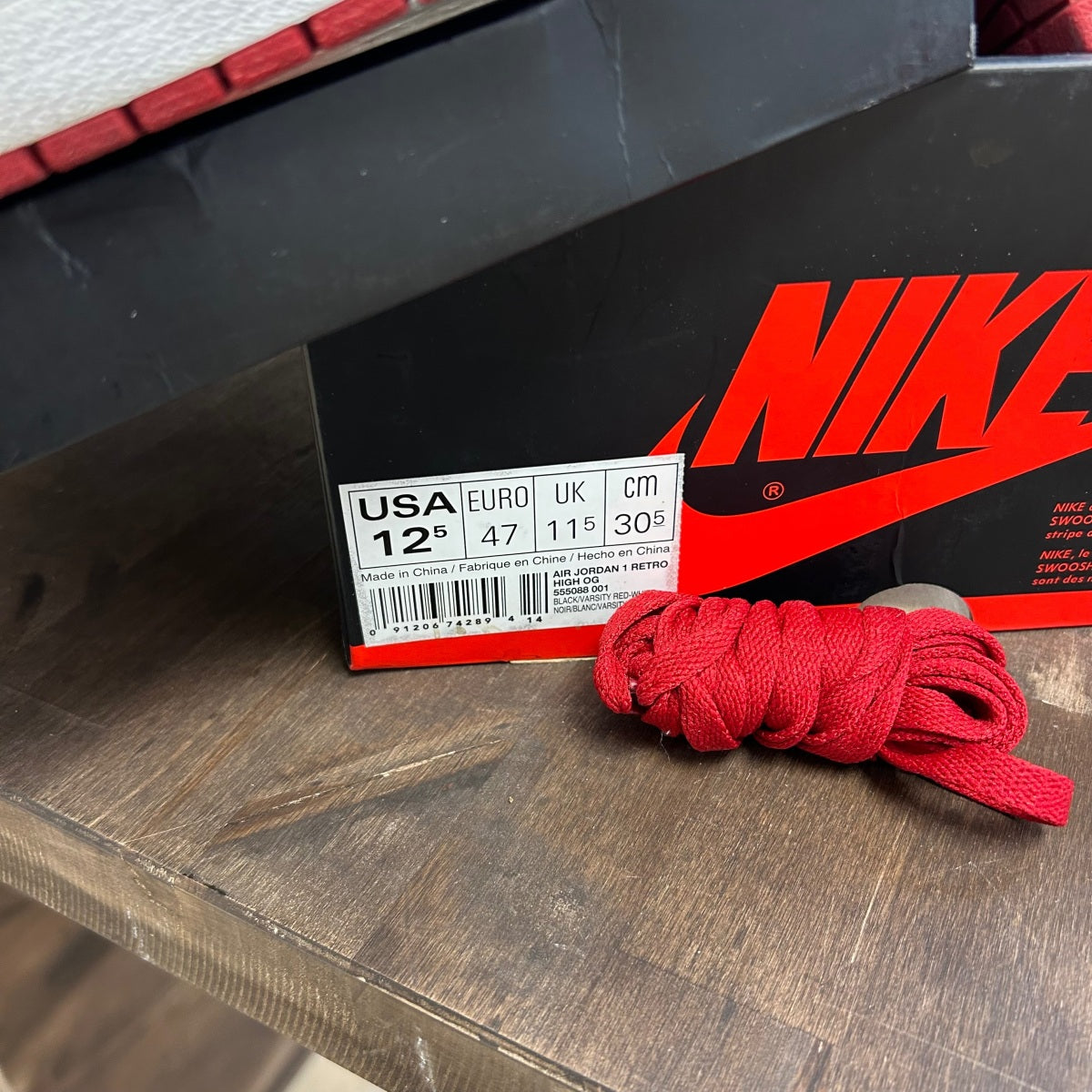 Jordan 1 Retro High Bred Banned (2016) Size 12.5 (Pre-Owned)