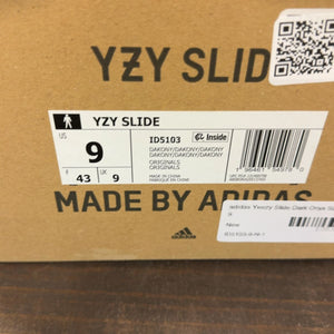 adidas Yeezy Slide Dark Onyx Size 9 - aux