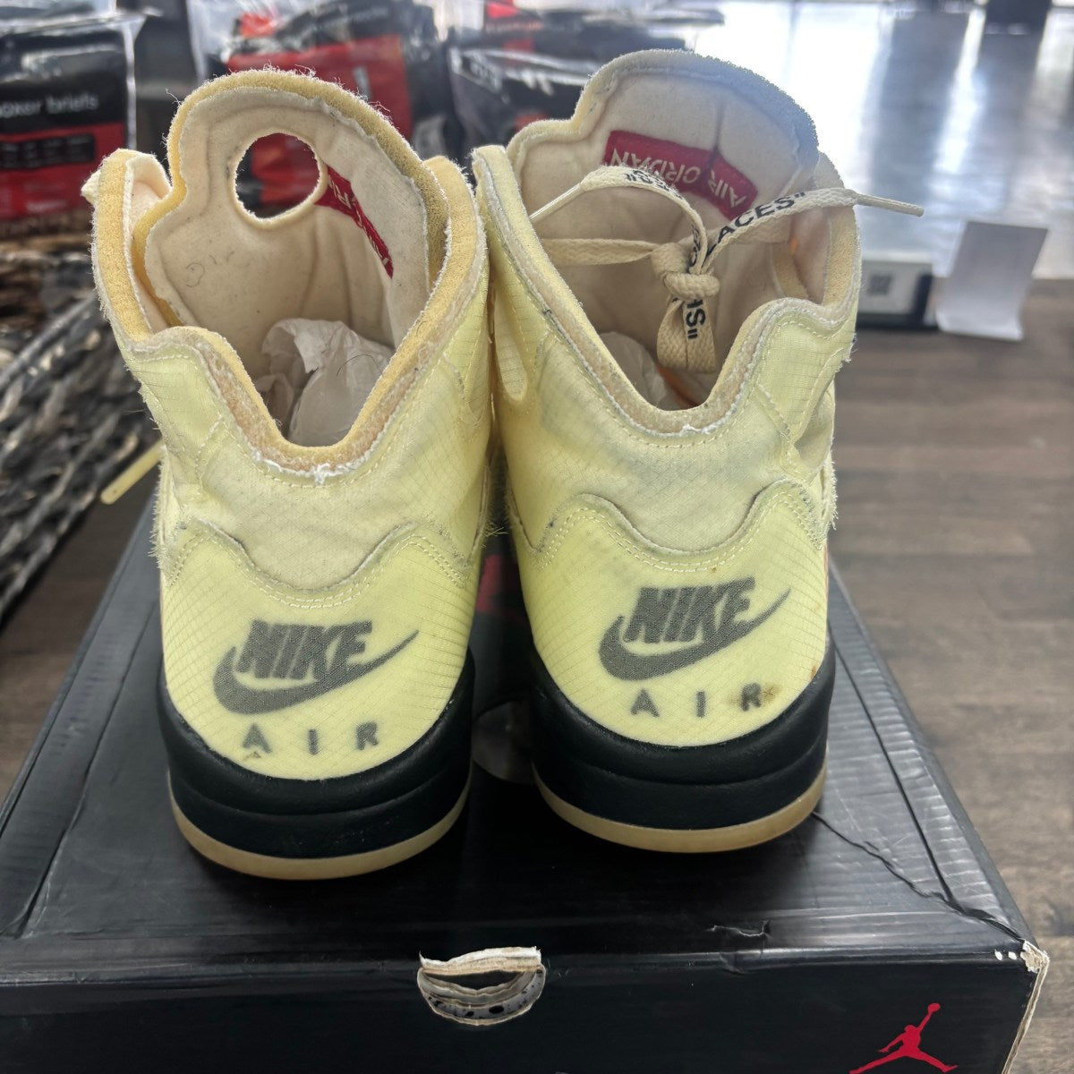 Jordan 5 Retro Off-White Sail Size 11 (Pre-Owned) - Image 4