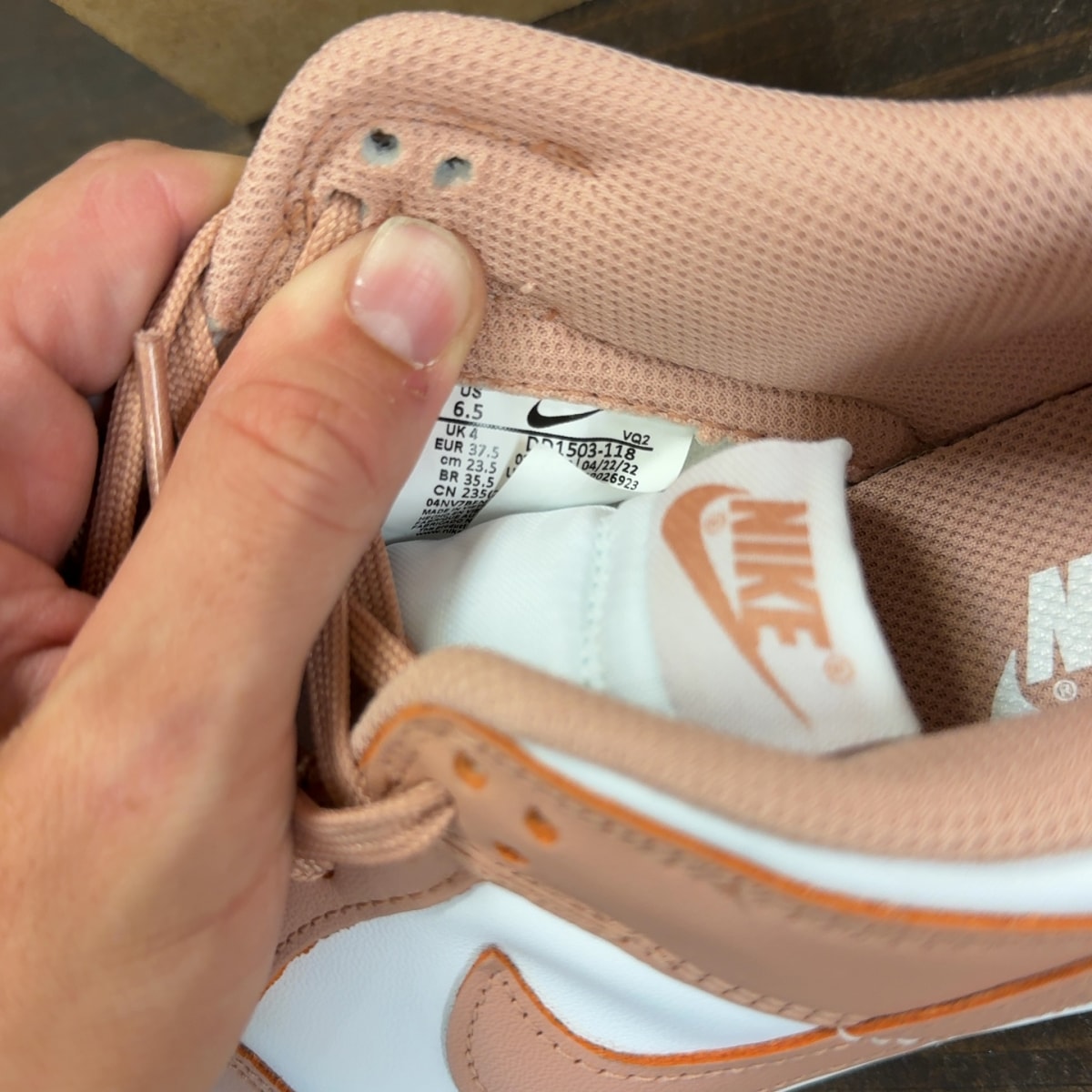 Nike Dunk Low Rose Whisper (Women's) Size 6.5W (Pre-Owned) - Image 7