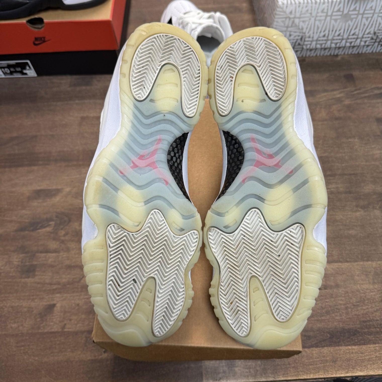 Pure Platinum Jordan 11 Retro (USED, No Box)