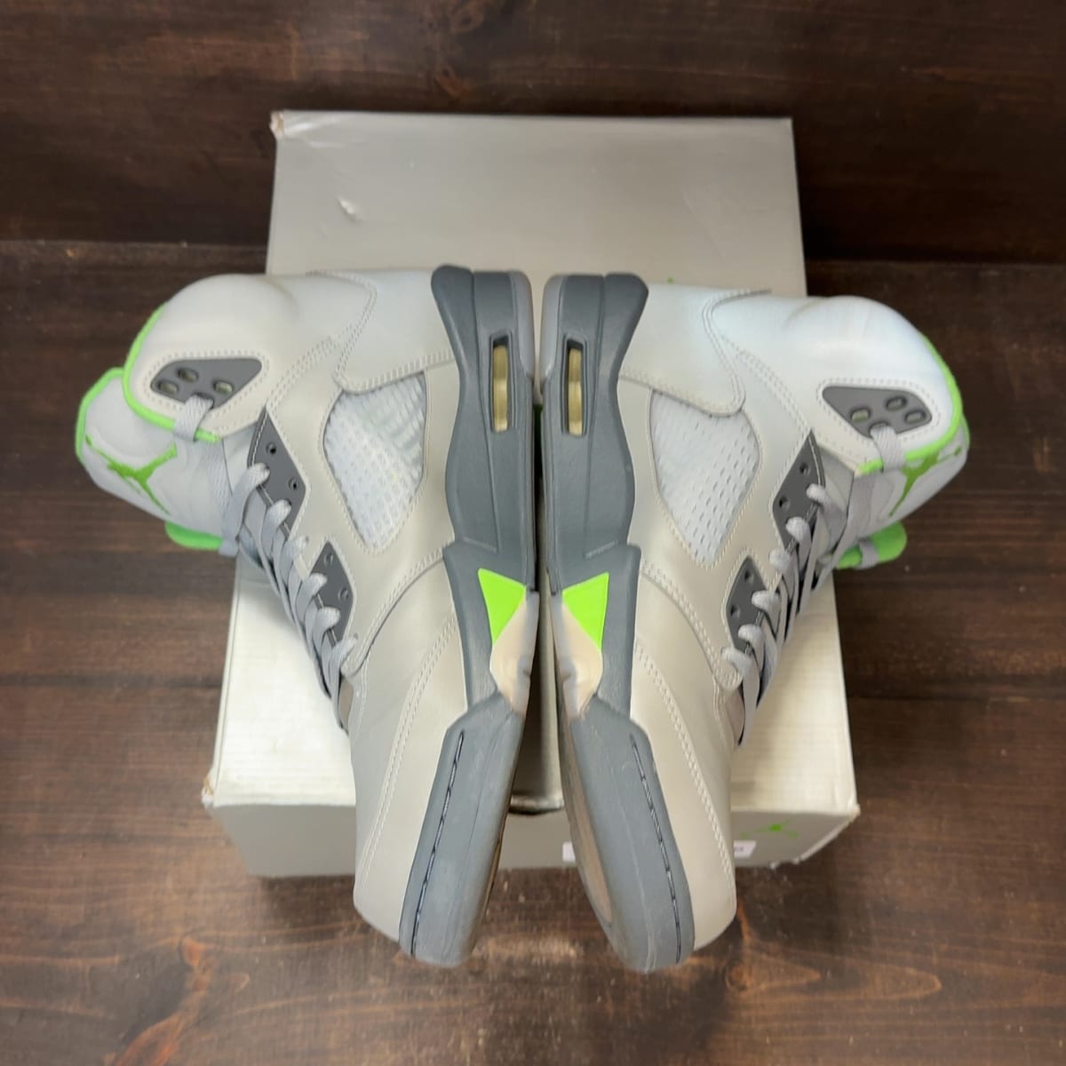 Jordan 5 Retro Green Bean (2022) Size 11 (Pre-Owned) - aux